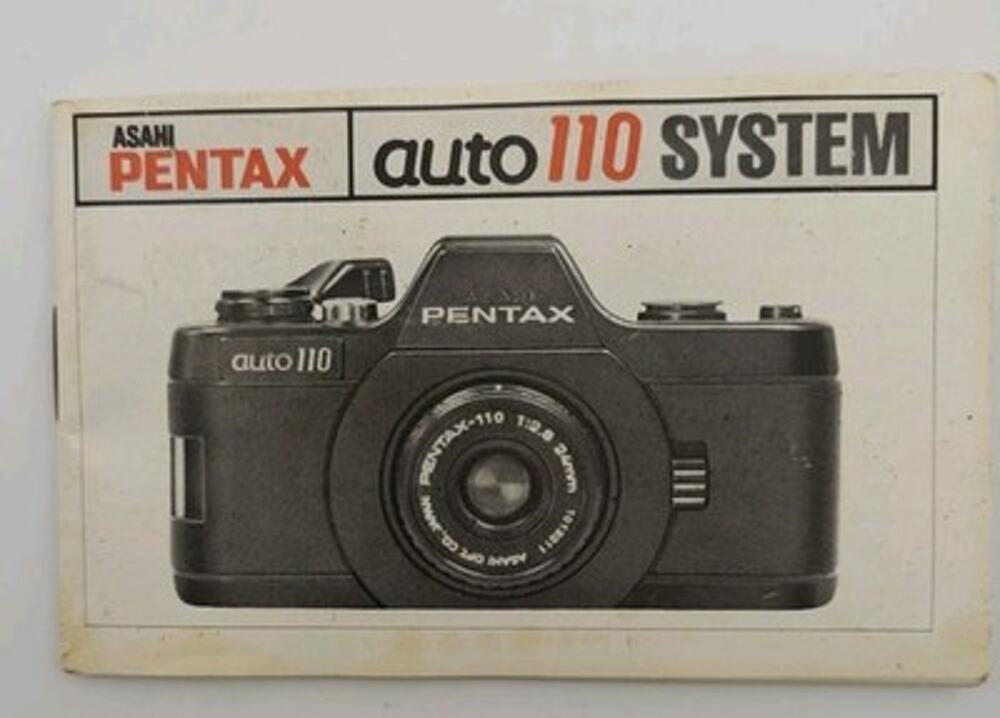 Vintage Asahi Pentax Auto 110 System Camera Instruction Manual Book Japan
